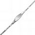 Foto de 20-A3+1B60G - PULSERA PLATA PLACA GRABADA 3X1 16CM (INCLUIDO ALARGADOR 2CM)