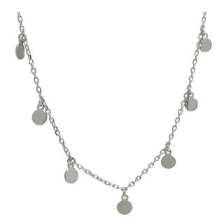 Foto de 25-1497 - GARGANTILLA PLATA 15 DISCOS 4MM 42CM (ALARGADOR 3CM)