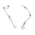 Foto de 45-491B - PULSERA OCHO CHATONES 3MM 18CM (ANILLA A 1.5CM) O.B. 18K