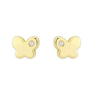 Foto de 51-200297401 - PENDIENTES MARIPOSA CIRCONITA 5MM 18K