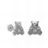 Foto de 51-201978 - PENDIENTES MINI OSO CIRCONITA 6X6 O.B. 18K