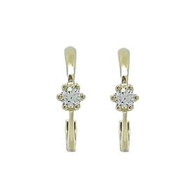 Foto de 62-1337 - PENDIENTES ARO 1MM CIRCONITA 3MM 14MM 18K