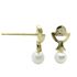 Foto de 62-737 - PENDIENTES CÁLIZ PERLA CIRCONITA 10MM 18K