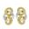 Foto de 71-11059 - PENDIENTES NUDO BICOLOR 16MM CATALÁN 18K
