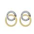 Foto de 71-10067 - PENDIENTES NUDO BICOLOR CIRCONITA 16MM 18K