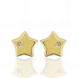 Foto de 71-10122 - PENDIENTES ESTRELLA BRILLANTE 5MM 18K