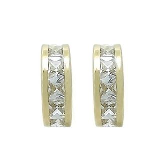 Foto de 71-2249 - PENDIENTES CIRCONITA CARRIL 4X12MM CATALÁN 18K