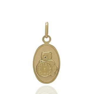 Foto de 14-5000 - MEDALLA BEBÉ OSO RELOJ 18MM 18K