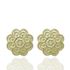 Foto de 62-1156 - PENDIENTES MANDALA FLOR SATINADO 9MM 18K