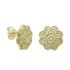 Foto de 62-1156 - PENDIENTES MANDALA FLOR SATINADO 9MM 18K