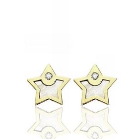 Foto de 51-1651205 - PENDIENTES ESTRELLA NÁCAR CIRCONITA 6MM 18K