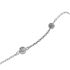 Foto de 45-491B - PULSERA OCHO CHATONES 3MM 18CM (ANILLA A 1.5CM) O.B. 18K