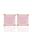 Foto de 05-3988RS-6 - PENDIENTES PIEDRAS COLOR ROSA 6X6MM PRESIÓN 18K