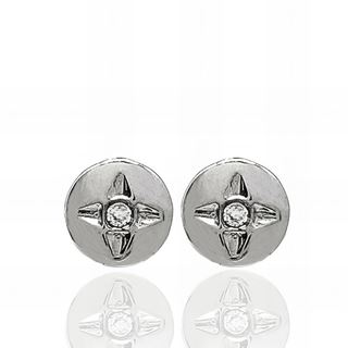 Foto de 71-8414B - PENDIENTES REDONDOS CIRCONITA 5MM O.B. 18K