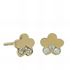 Foto de 99-PT788 - PENDIENTES FLOR CIRCONITA 5MM 18K