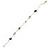 Foto de 10-649-066 - PULSERA PIEDRAS COLOR 19CM (3,52gr) 18K
