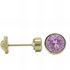 Foto de 70-4MMR - PENDIENTES CHATÓN ROSA 4MM 18K