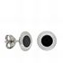 Foto de 87-1799B - PENDIENTES ÓNIX 4MM O.B. 18K
