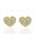 Foto de 99-PT820 - PENDIENTES CORAZÓN CIRCONITA MATE-BRILLO 4MM 18K