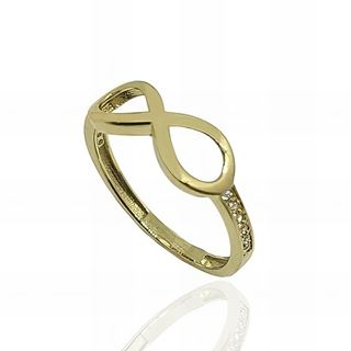 Foto de 12-2865S - SORTIJA INFINITO BRAZO CIRCONITA 6MM 18K