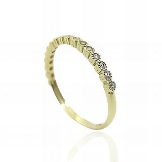 Foto de 12-359S - SORTIJA CIRCONITA 2MM 18K