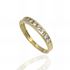 Foto de 40-1031S - SORTIJA CIRCONITA CARRIL 3MM 18K