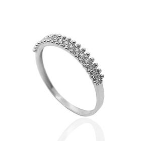 Foto de 40-7529BS - SORTIJA CIRCONITA 3MM O.B. 18K