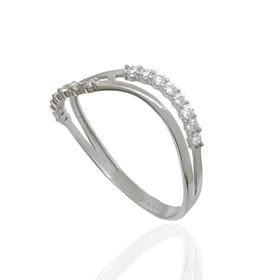 Foto de 44-029BS - SORTIJA CIRCONITA 4MM O.B. 18K