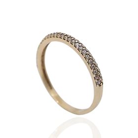 Foto de 44-252C - SORTIJA CIRCONITA ORO ROSA 2MM 18K