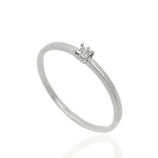 Foto de 71-11445B - SORTIJA CIRCONITAS BAGUETTE 2.5MM O.B. 18K