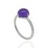 Foto de 90-6291SM - SORTIJA PIEDRA MORADA 8MM O.B. 18K