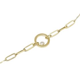 Foto de 10-401-1640 - PULSERA CÍRCULO CIRCONITA 12MM 19CM 18K