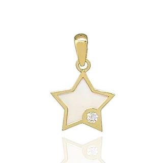 Foto de 51-16512 - COLGANTE ESTRELLA NÁCAR CIRCONITA 11MM 18K