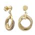 Foto de 44-201P - PENDIENTES CIRCONITA 28MM PRESIÓN 18K