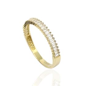Foto de 44-8712S - SORTIJA CIRCONITA BAGUETTE 3MM 18K