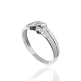 Foto de 44-00313BS - SORTIJA CIRCONITA 6MM O.B. 18K
