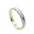 Foto de 10-351-312-15 - ALIANZA LAPIDADA BICOLOR 3MM 18K