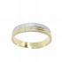 Foto de 10-351-354-15 - ALIANZA MATE-BRILLO BICOLOR 4MM 18K