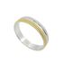 Foto de 10-351-373-14 - ALIANZA BICOLOR MATE Y BRILLO 4MM 18K