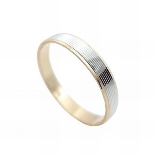 Foto de 10-351-380-16 - ALIANZA BICOLOR BLANCO-ROSA 3.5MM 18K