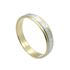 Foto de 10-351-706-15 - ALIANZA GRECA BICOLOR 4MM 18K