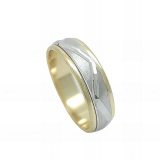 Foto de 10-351-734-15 - ALIANZA ZIG-ZAG BICOLOR 5MM 18K