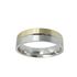 Foto de 10-351-820-13 - ALIANZA BICOLOR MATE-BRILLO 5MM 18K