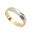 Foto de 10-351-825-15 - ALIANZA ESPIGA BICOLOR 4MM 18K