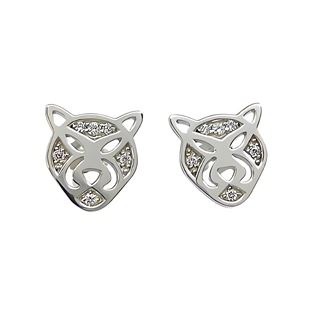 Foto de 22-140044 - *OFERTA* PENDIENTES PLATA PANTERA CIRCONITA 11MM