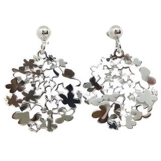 Foto de 39-0005P - *OFERTA* PENDIENTES PLATA FLORES 21MM