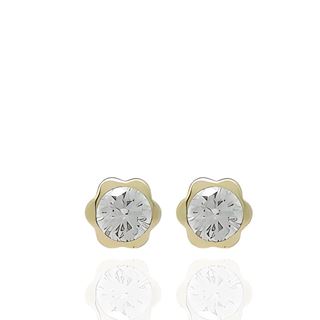 Foto de 51-200057 - PENDIENTES CHATÓN MARGARITA 3MM 18K