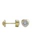 Foto de 51-200065 - PENDIENTES CHATÓN CORAZÓN 3MM 18K