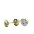 Foto de 51-200065 - PENDIENTES CHATÓN CORAZÓN 3MM 18K