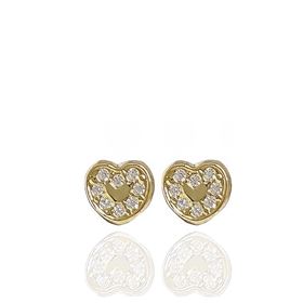 Foto de 51-45308 - PENDIENTES CORAZÓN CIRCONITA 4.5MM 18K